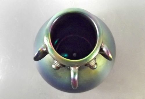 LARGE BRONZE GLASS FACE VASE BY CHRISTOPHER DRESSER FOR THOMAS WEBB C1880 - ADDITIONAL PHOTO 6