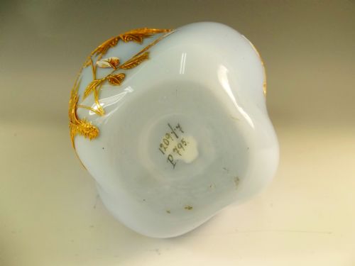 HARRACH CASED GLASS GILT AND ENAMEL VASE C1890 - ADDITIONAL PHOTO 4