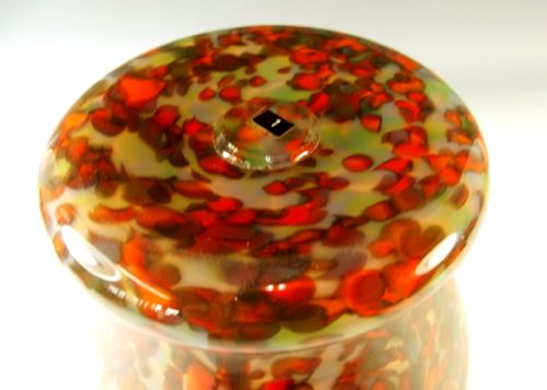ART DECO MONART GLASS PAISLEY SHAWL VASE - ADDITIONAL PHOTO 3