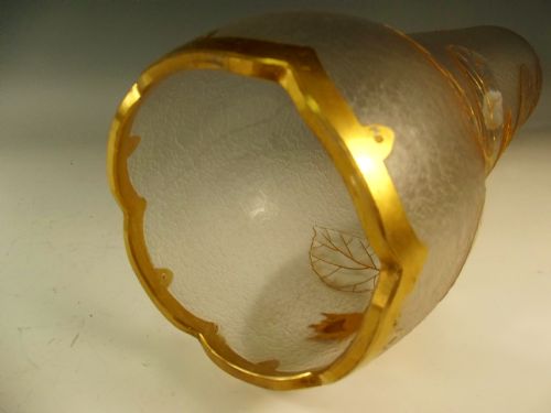 HUGE LEGRAS ST DENNIS CAMEO CUT ACID ETCHED GILDED VASE - ADDITIONAL PHOTO 6
