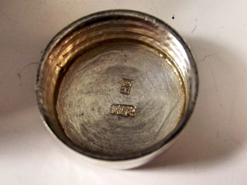 FINE CHINESE SILVER HIP FLASK AND CUP C1890 - ADDITIONAL PHOTO 5