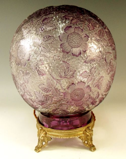 thomas webb cameo glass batutto cut silver plate lamp - CATEGORY: ANTIQUE GLASS - DATED 1900