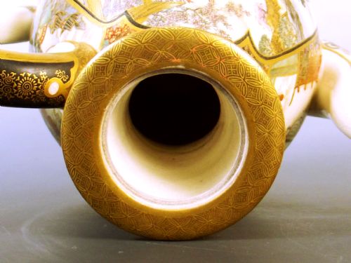 JAPANESE MEIJI PERIOD SATSUMA EWER OKAMOTO RYOZAN FOR THE YASUDA COMPANY - ADDITIONAL PHOTO 16