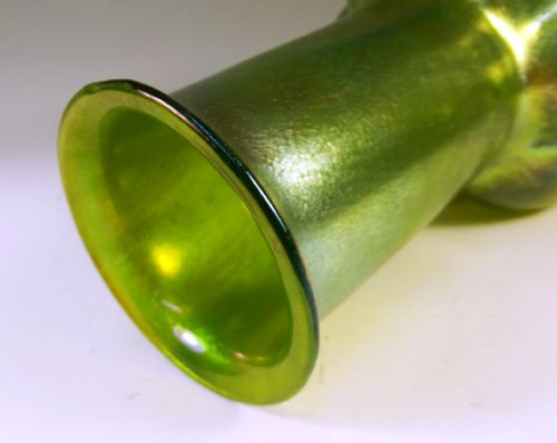 LOETZ MELON RIBBED GOLDIRIS GLASS VASE - ADDITIONAL PHOTO 2