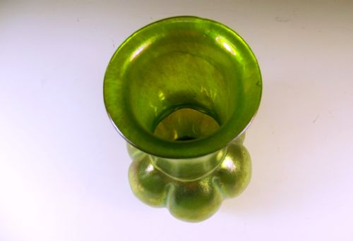 LOETZ MELON RIBBED GOLDIRIS GLASS VASE - ADDITIONAL PHOTO 4
