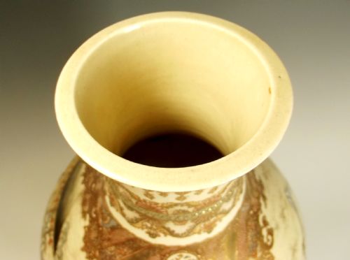 LARGE JAPANESE MEIJI PERIOD SATSUMA SNOW SCENE VASE - ADDITIONAL PHOTO 8