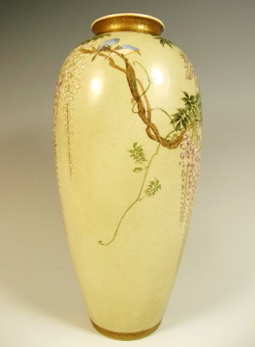 JAPANESE MEIJI PERIOD SATSUMA VASE BY KINKOZAN - ADDITIONAL PHOTO 4