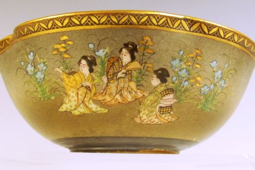 QUALITY JAPANESE MEIJI PERIOD SATSUMA BOWL - ADDITIONAL PHOTO 3