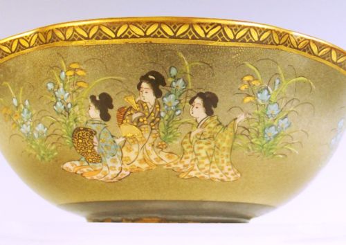 QUALITY JAPANESE MEIJI PERIOD SATSUMA BOWL - ADDITIONAL PHOTO 4