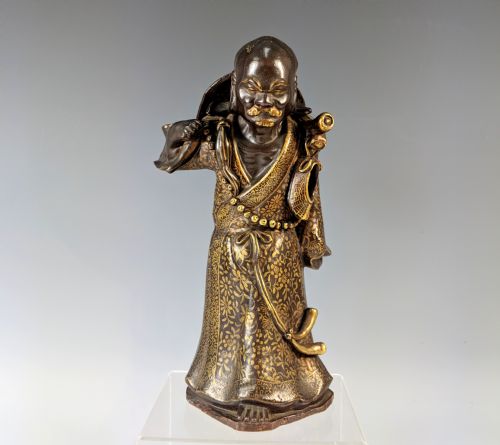 japanese meiji period satsuma okimono of daruma - CATEGORY: ANTIQUE CERAMICS - DATED 1880