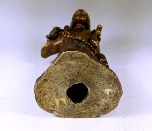 JAPANESE MEIJI PERIOD SATSUMA OKIMONO OF DARUMA - ADDITIONAL PHOTO 1