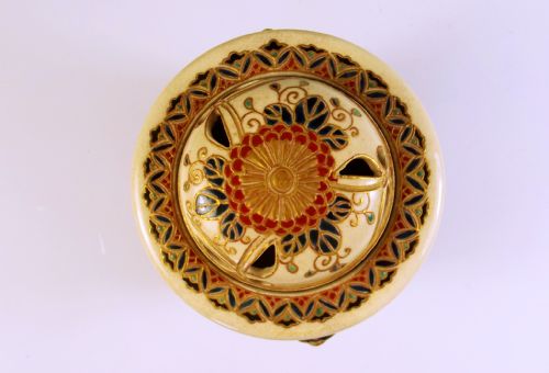 JAPANESE MEIJI PERIOD IMPERIAL SATSUMA KORO COVER - ADDITIONAL PHOTO 6