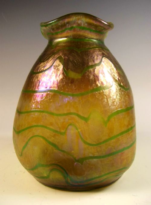 BOHEMIAN FRITZ HECKART KING TUT VASE - ADDITIONAL PHOTO 2