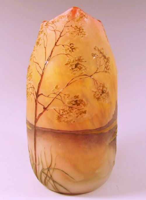 LEGRAS LANDSCAPE CAMEO GLASS VASE - ADDITIONAL PHOTO 1
