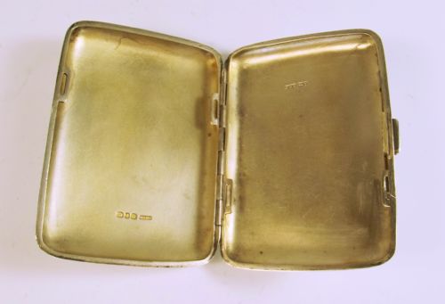 1891 ENGLISH HALLMARKED SILVER ENAMEL JACK RUSSELL CIGARETTE CASE - ADDITIONAL PHOTO 3
