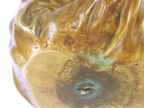 19TH C AUSTRIAN BRONZE OF A BOY WRITING - ADDITIONAL PHOTO 4