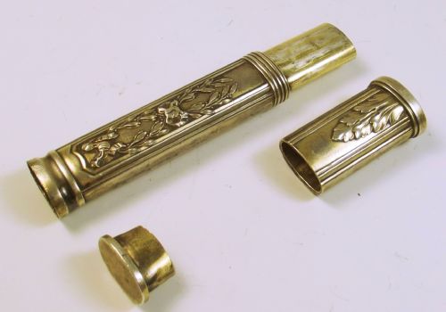 19TH C FRANCH SILVER SEAL AND WAX HOLDER BY RISLER AND CARRE - ADDITIONAL PHOTO 2