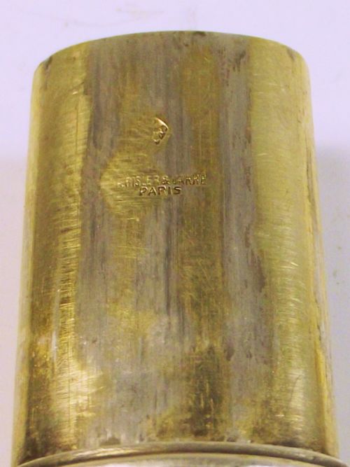 19TH C FRANCH SILVER SEAL AND WAX HOLDER BY RISLER AND CARRE - ADDITIONAL PHOTO 3