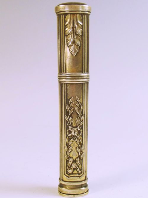 19TH C FRANCH SILVER SEAL AND WAX HOLDER BY RISLER AND CARRE - ADDITIONAL PHOTO 4