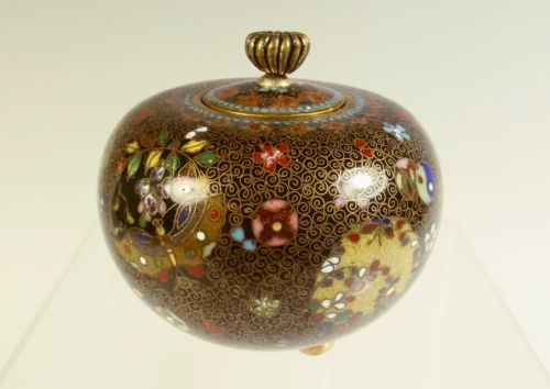 JAPANESE MEIJI PERIOD CLOISONNE ENAMEL KORO - ADDITIONAL PHOTO 2