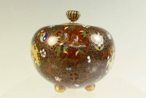 JAPANESE MEIJI PERIOD CLOISONNE ENAMEL KORO - ADDITIONAL PHOTO 3