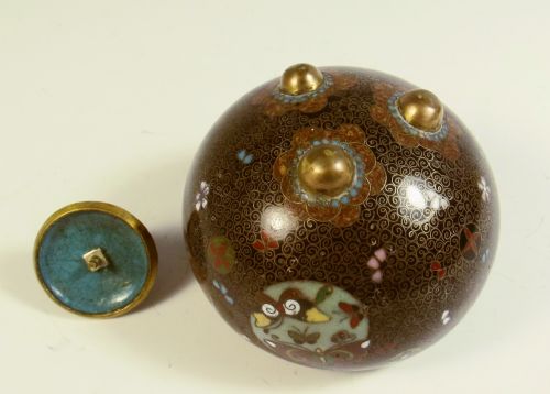 JAPANESE MEIJI PERIOD CLOISONNE ENAMEL KORO - ADDITIONAL PHOTO 5