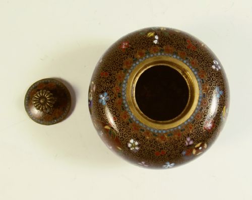 JAPANESE MEIJI PERIOD CLOISONNE ENAMEL KORO - ADDITIONAL PHOTO 6