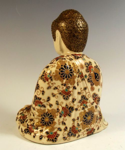 JAPANESE MEIJI PERIOD IMPERIAL SATSUMA OKIMONO OF BUDDHA - ADDITIONAL PHOTO 2
