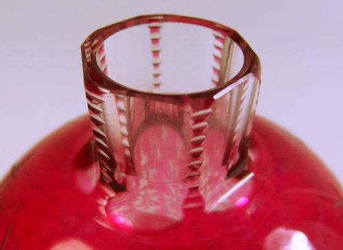 STEVENS AND WILLIAMS CRANBERRY GLASS SCENT BOTTLE - ADDITIONAL PHOTO 5