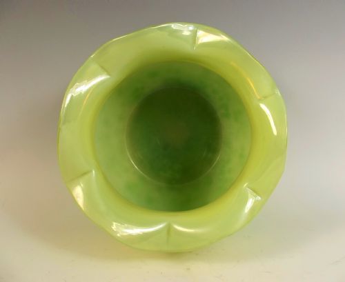 BOHEMIAN ART NOUVEAU LOETZ ORCHIS GLASS BOWL - ADDITIONAL PHOTO 2