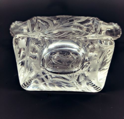 STEVENS AND WILLIAMS INTAGLIO CUT GLASS IRIS VASE - ADDITIONAL PHOTO 4
