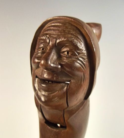 19th c black forest carved wood nut cracker - CATEGORY: ANTIQUE MISCELLANEOUS - DATED 1890