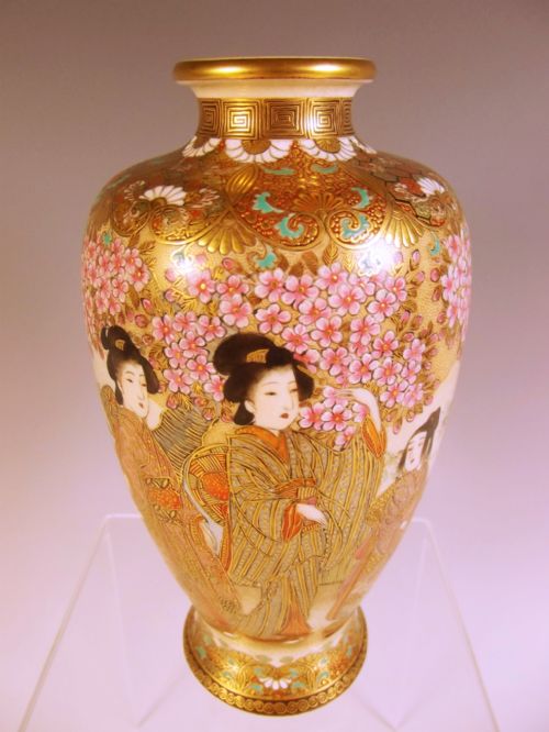 JAPANESE MEIJI PERIOD SATSUMA VASE SOZAN - ADDITIONAL PHOTO 1
