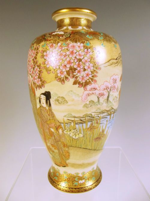 JAPANESE MEIJI PERIOD SATSUMA VASE SOZAN - ADDITIONAL PHOTO 2