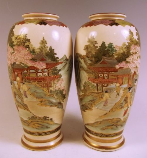 PAIR OF JAPANESE MEIJI PERIOD SATSUMA VASES - ADDITIONAL PHOTO 2