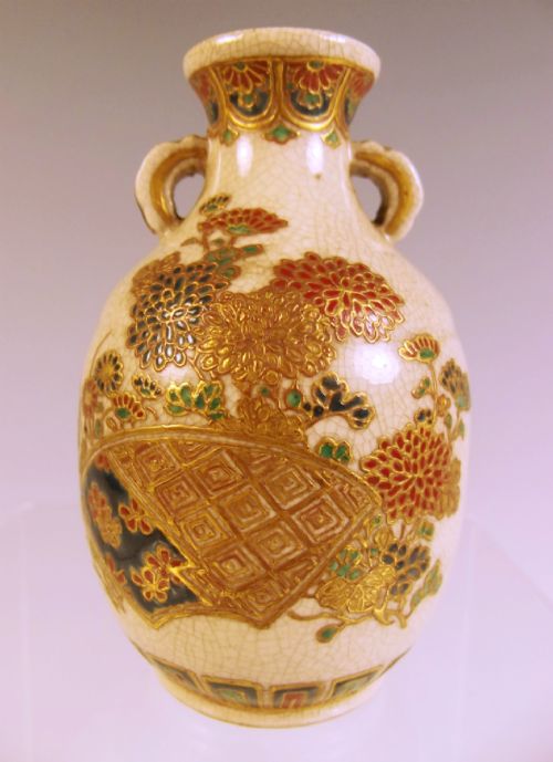 JAPANESE MEIJI PERIOD IMPERIAL SATSUMA VASE - ADDITIONAL PHOTO 4
