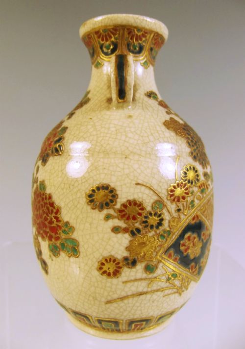 JAPANESE MEIJI PERIOD IMPERIAL SATSUMA VASE - ADDITIONAL PHOTO 5