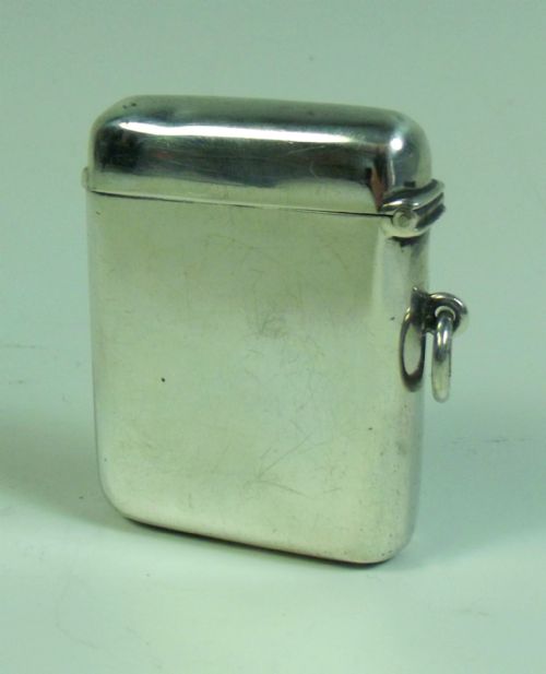 1908 HALLMARKED SILVER AND ENAMEL FOUR VICES VESTA CASE - ADDITIONAL PHOTO 4