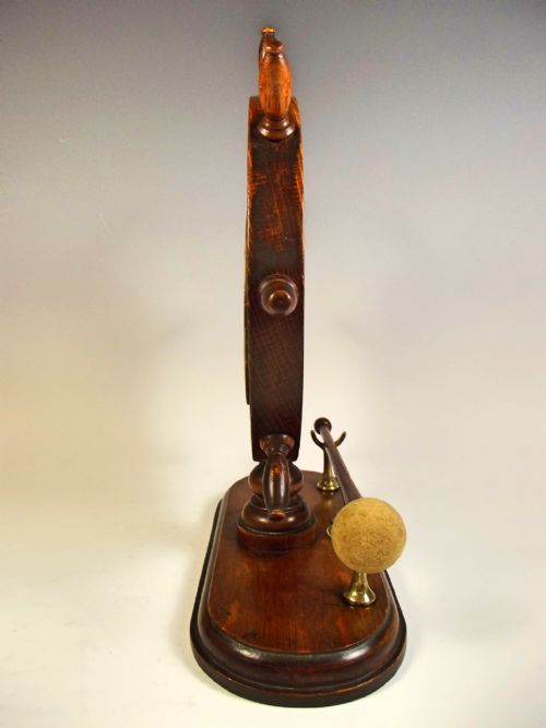 VICTORIAN OAK SHIPS WHEEL TABLE GONG - ADDITIONAL PHOTO 5