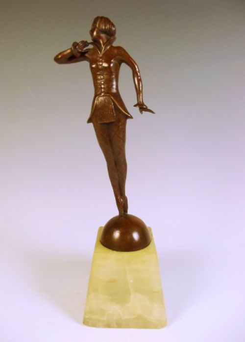 ART DECO LORENZL BRONZE BALLET DANCER - ADDITIONAL PHOTO 1
