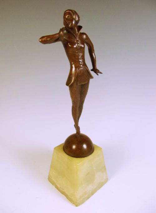 ART DECO LORENZL BRONZE BALLET DANCER - ADDITIONAL PHOTO 2