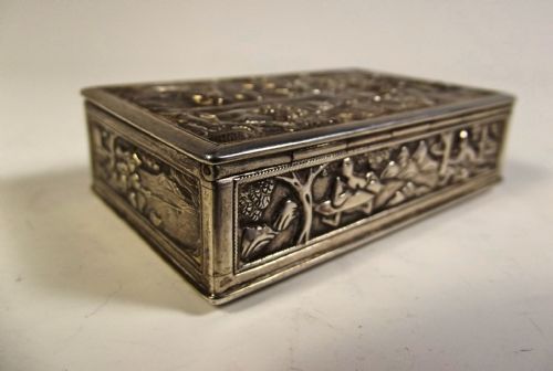 19TH CENTURY CHINESE SILVER SNUFF BOX - ADDITIONAL PHOTO 2
