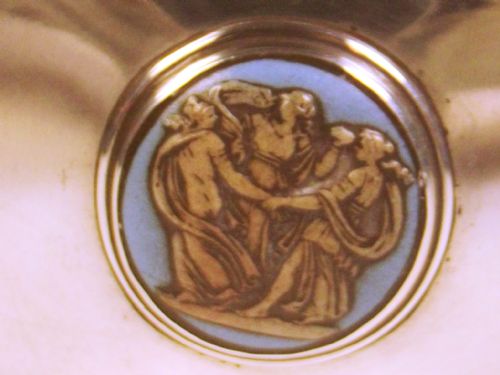 HALLMARKED SILVER BOX INSET JASPERWARE PLAQUE 1905 - ADDITIONAL PHOTO 5