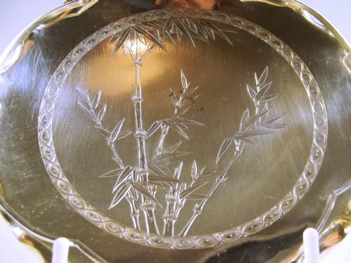 CHINESE STERLING SILVER BON BON DISH - ADDITIONAL PHOTO 1