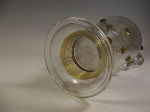 HUGE BOHEMIAN GLASS CLARET JUG - ADDITIONAL PHOTO 5