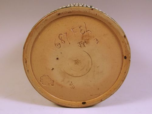 DOULTON LAMBETH STONEWARE BISCUIT BARREL 1883 - ADDITIONAL PHOTO 4