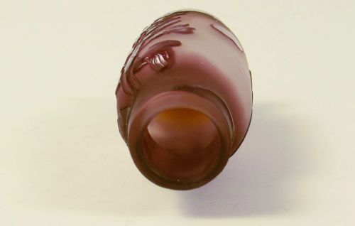 EMILE GALLE WISTERIA CAMEO GLASS VASE - ADDITIONAL PHOTO 2