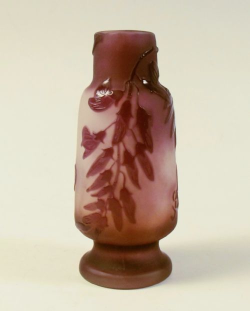 EMILE GALLE WISTERIA CAMEO GLASS VASE - ADDITIONAL PHOTO 4