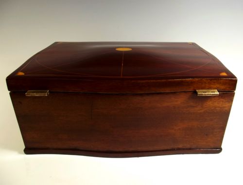 LATE VICTORIAN INLAID DOME TOPPED MAHOGANY JEWELLERY BOX - ADDITIONAL PHOTO 5