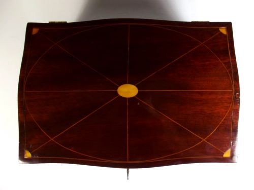 LATE VICTORIAN INLAID DOME TOPPED MAHOGANY JEWELLERY BOX - ADDITIONAL PHOTO 6